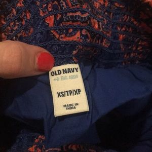 Old navy blue and orange skirt
